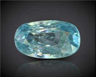 Blue Zircon Natural Certified 4.20 carats (DIN 90263 )